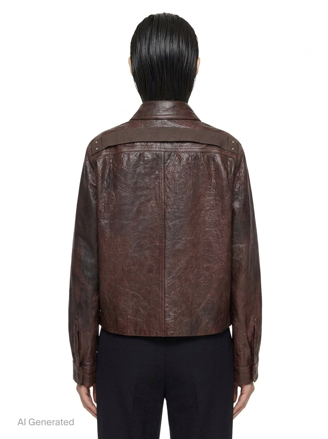 Alice Tumbled Lamb Jacket | Rick Owens | Club21 - back