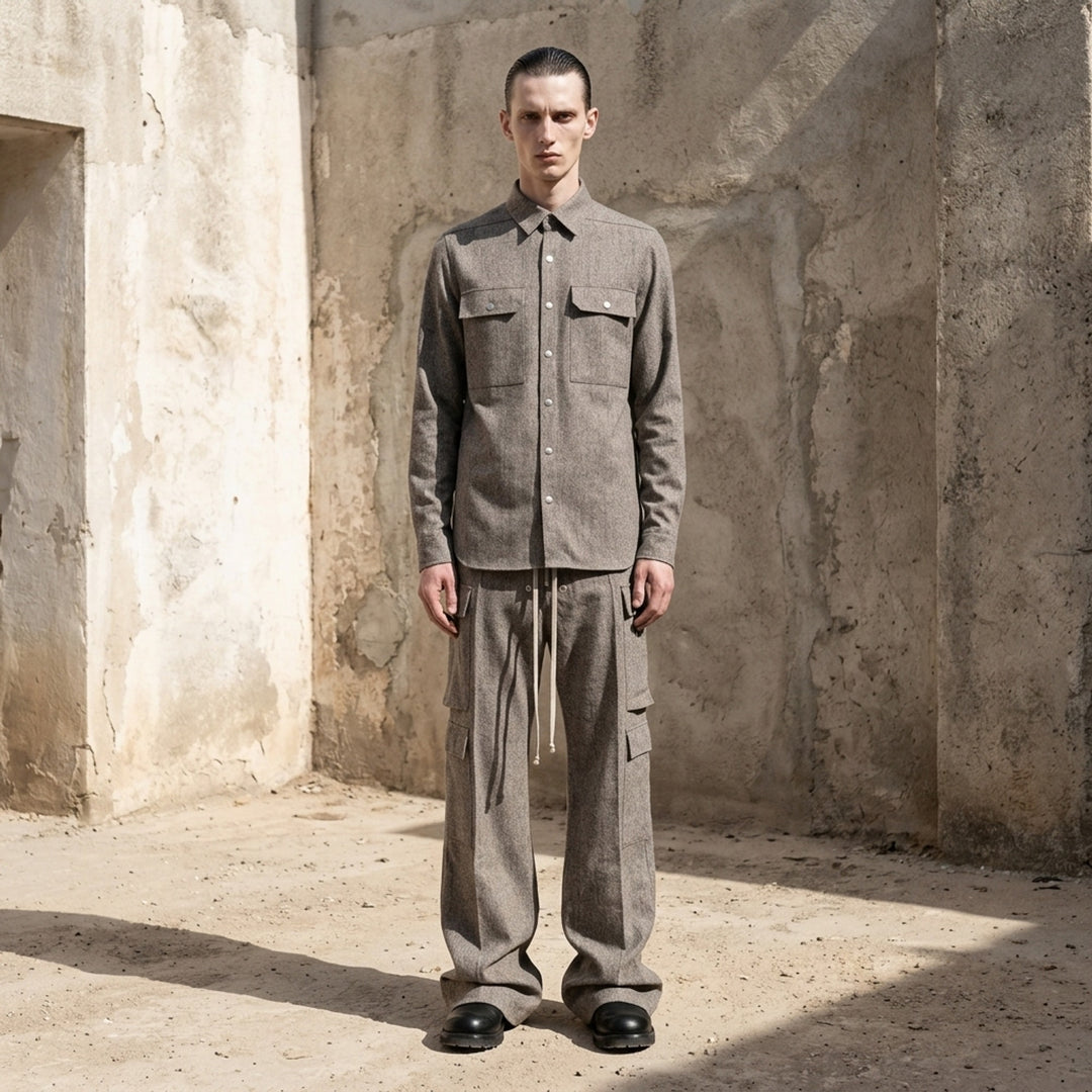 Bishu Wool Long Sleeve Outershirt | Rick Owens | Club21 - lifestyle