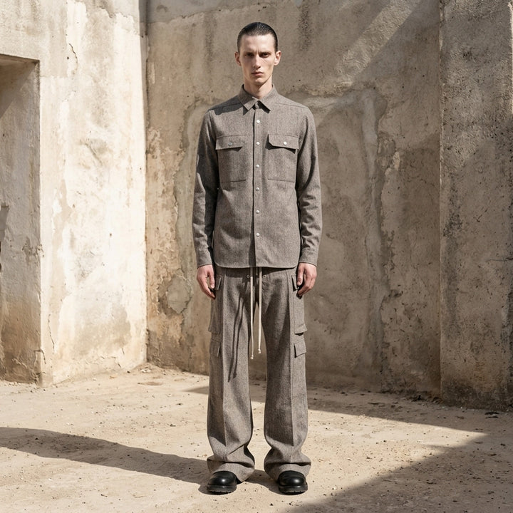 Bishu Wool Long Sleeve Outershirt | Rick Owens | Club21 - lifestyle