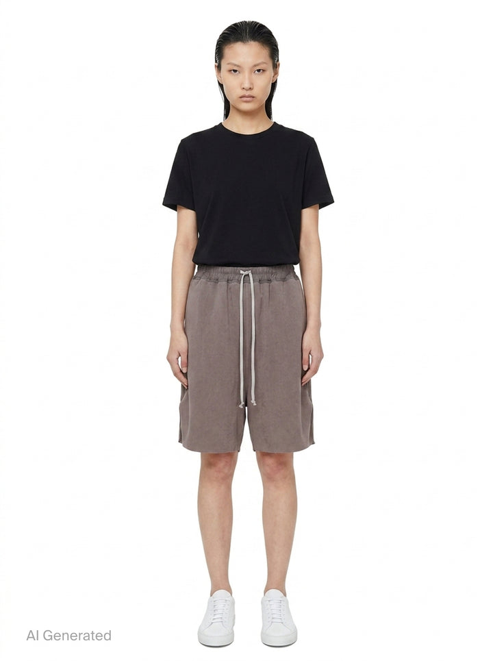 Boxers Double Cotton Jersey Shorts | Rick Owens | Club21 - front