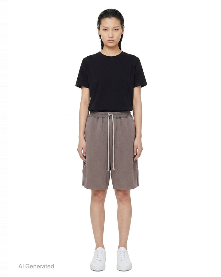 Boxers Double Cotton Jersey Shorts | Rick Owens | Club21 - front