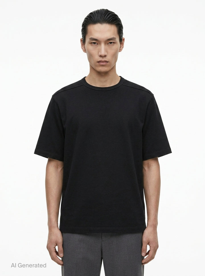 Brad Classic Cotton Jersey Tee | Rick Owens | Club21 - front