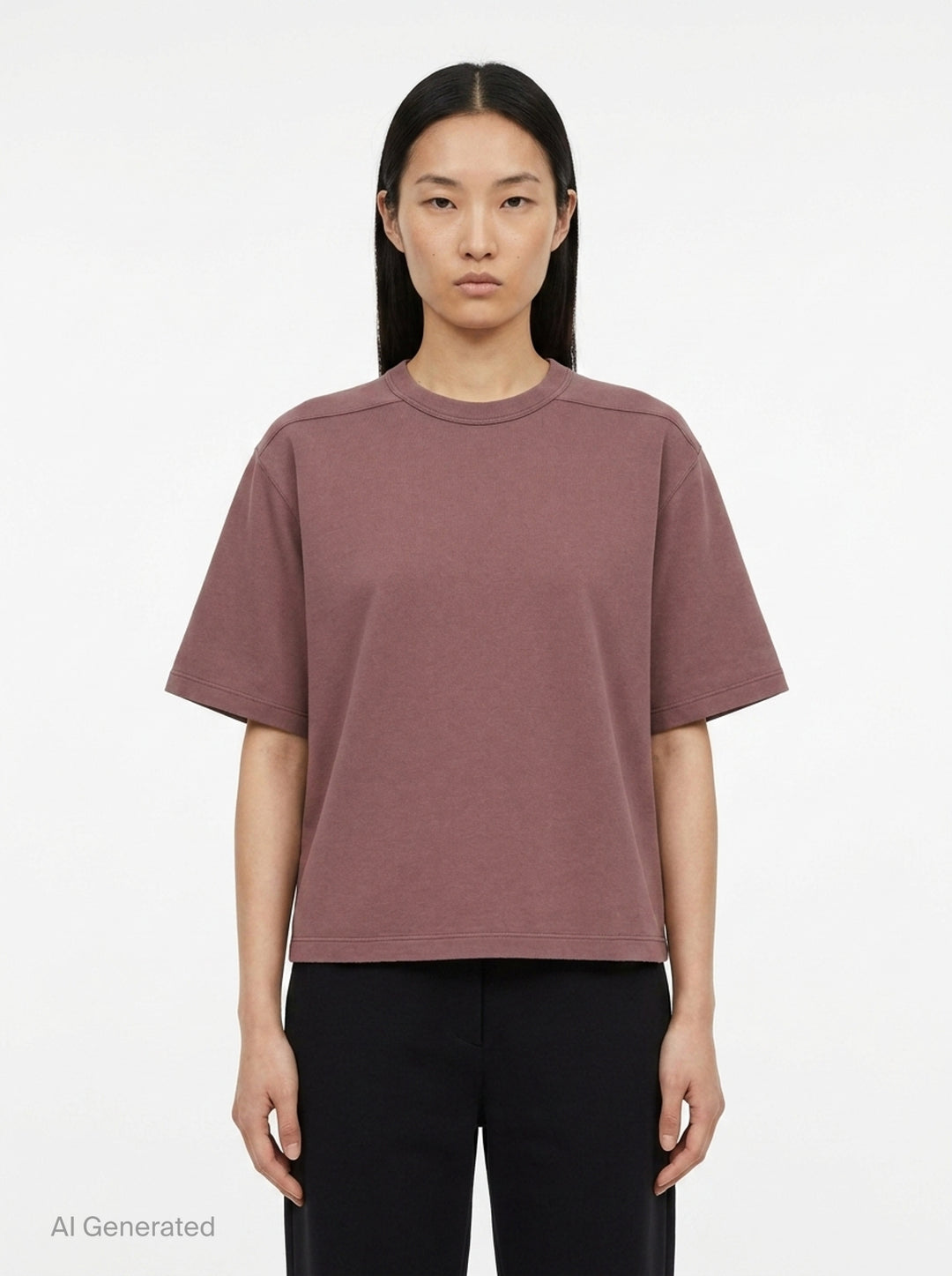 Cropped Brad Classic Cotton Tee | Rick Owens | Club21 - front