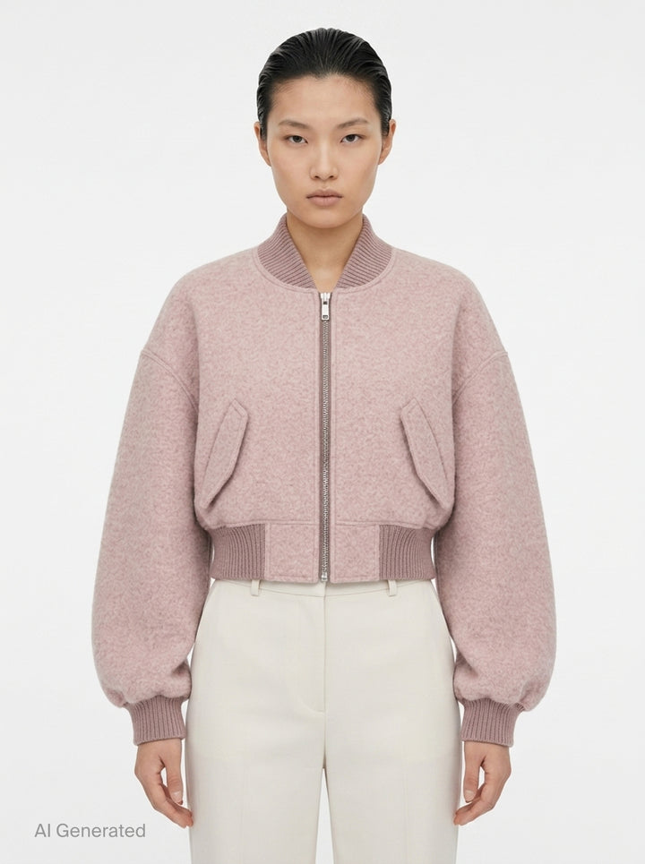 Cropped Flight Washed Blouson | Rick Owens | Club21 - front