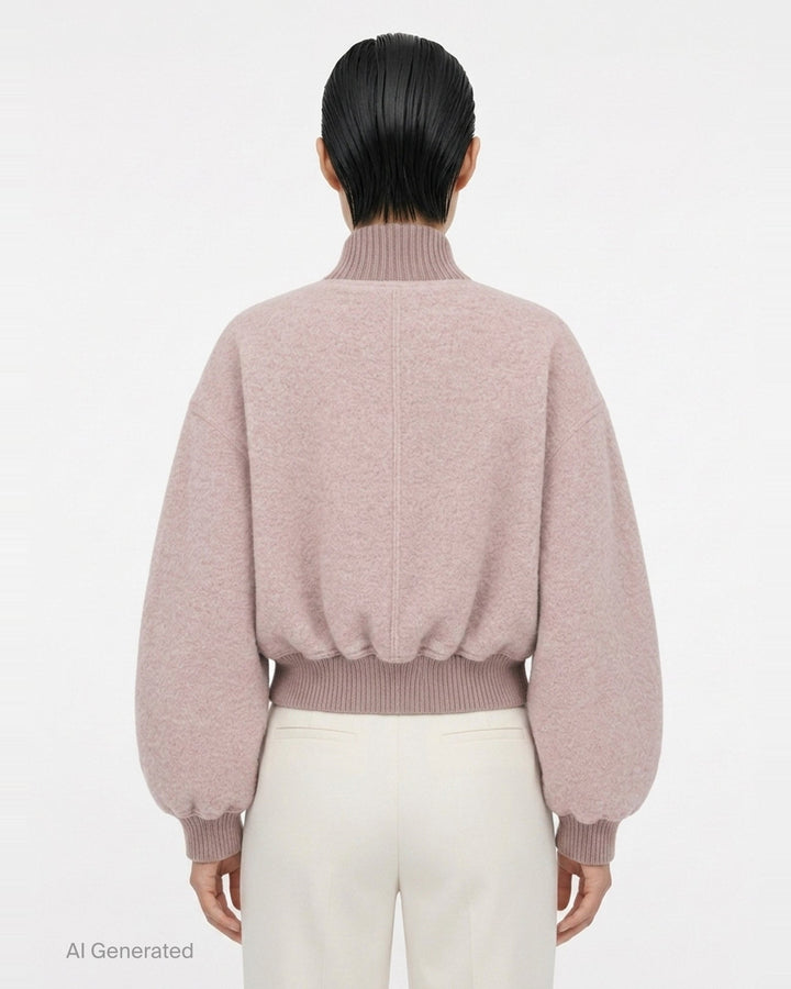 Cropped Flight Washed Blouson | Rick Owens | Club21 - back