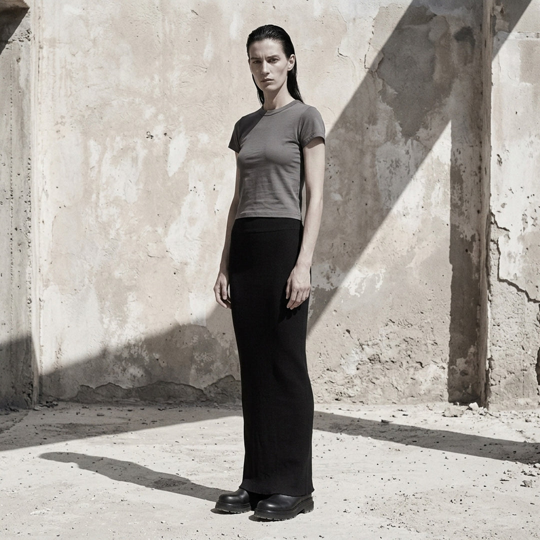 Cropped Level Classic Cotton Tee | Rick Owens | Club21 - lifestyle