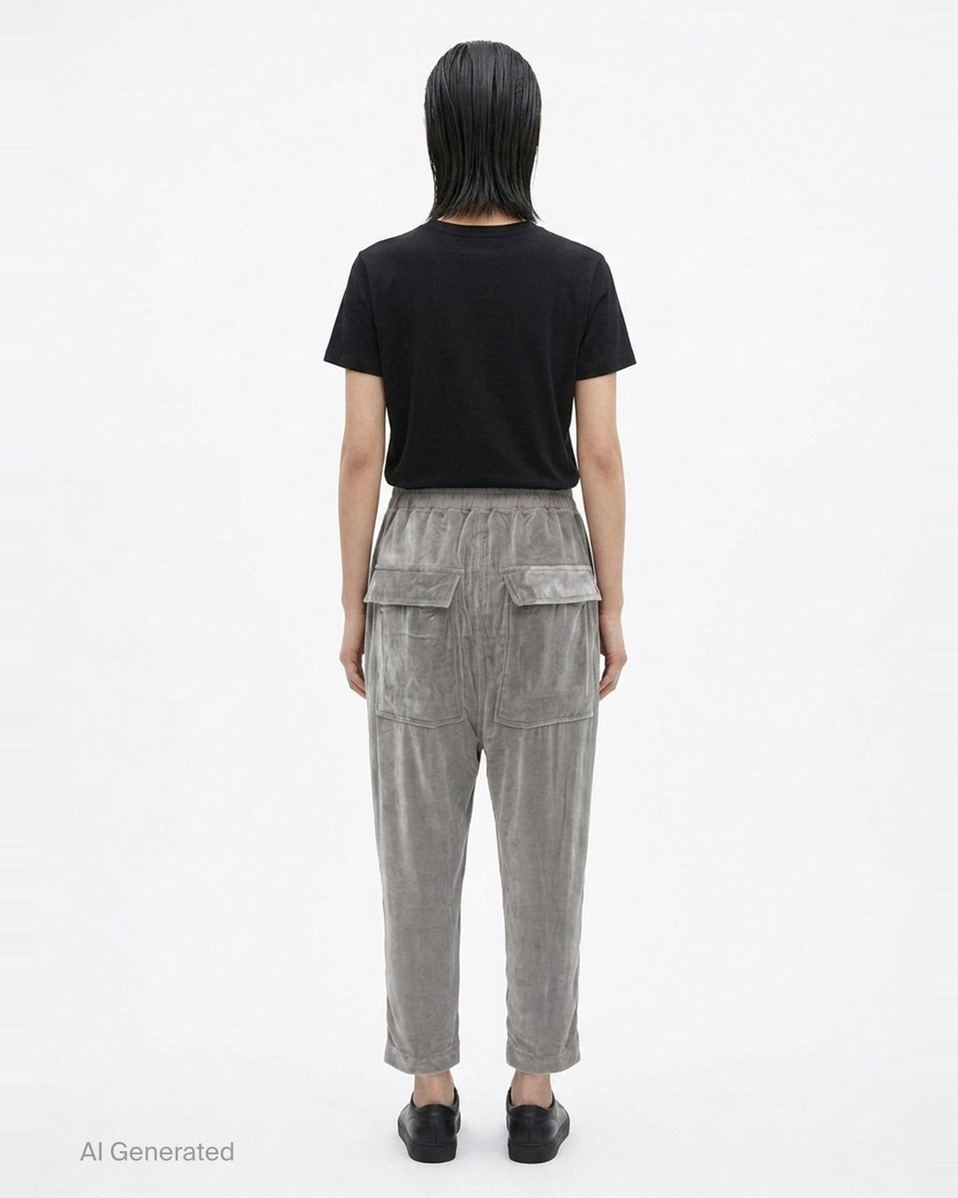 Drawstring Astaires Cropped Pants | Rick Owens | Club21 - back