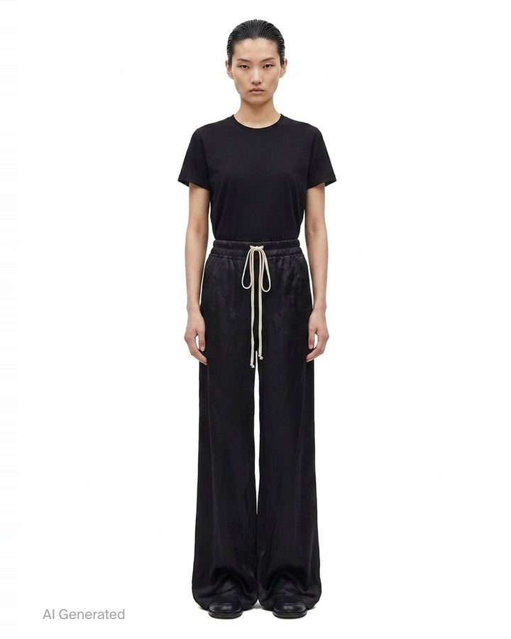 Drawstring Wide-Leg Pants | Rick Owens | Club21 - front