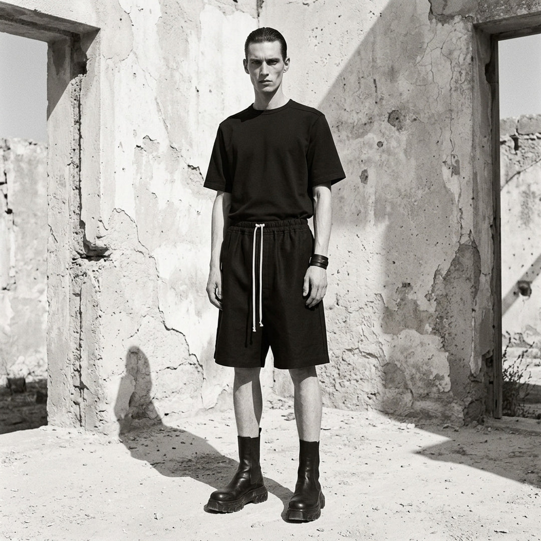 Faun Ramie Moleskin Shorts | Rick Owens | Club21 - lifestyle