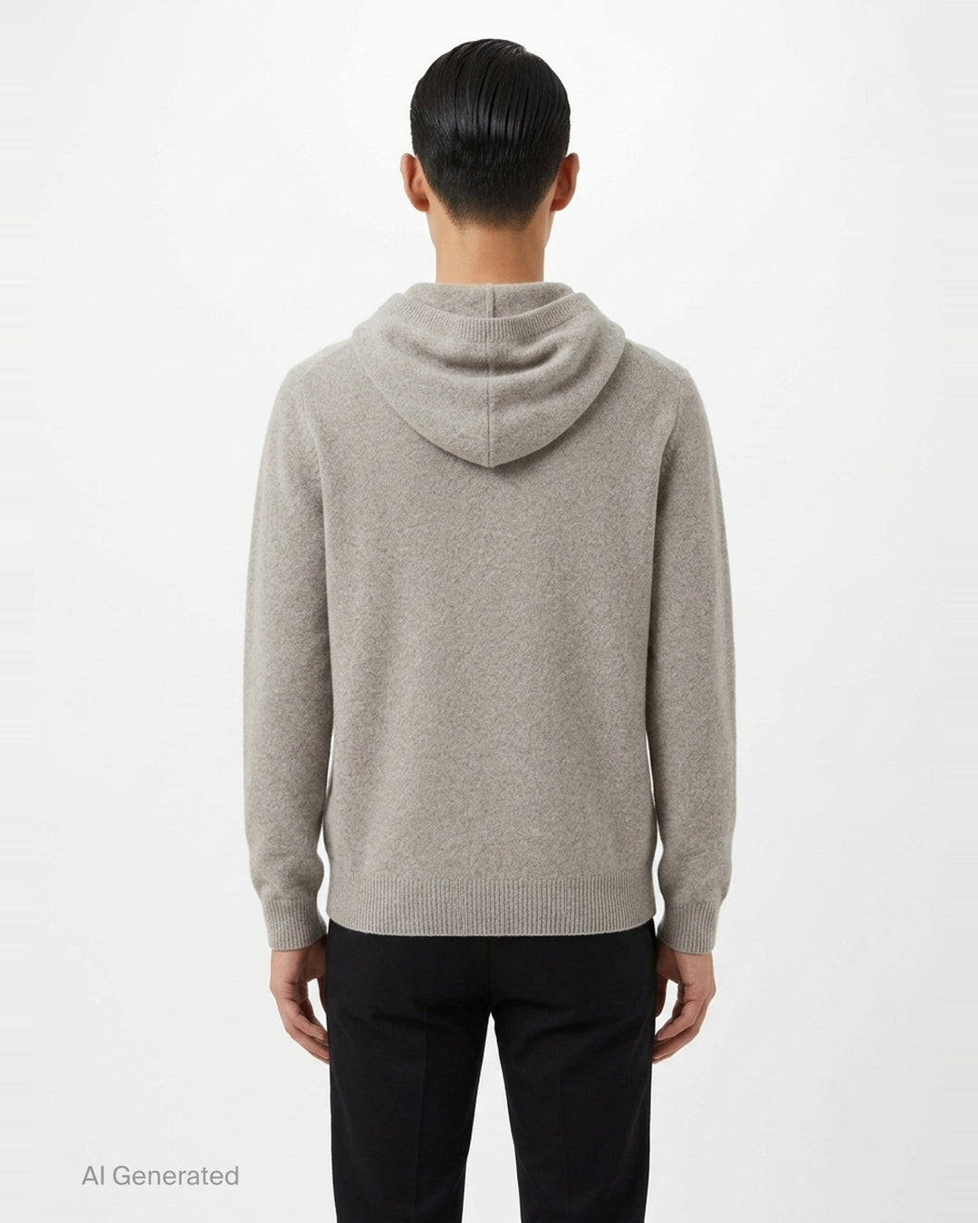 Felt Cashmere Zipped Hoodie | Rick Owens | Club21 - back