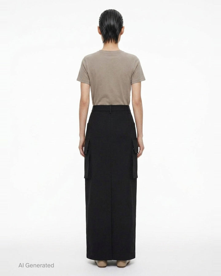 Firbanks Grain de Poudre Midi Skirt | Rick Owens | Club21 - back