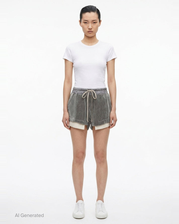 Fog Velvet Boxers Shorts | Rick Owens | Club21 - front