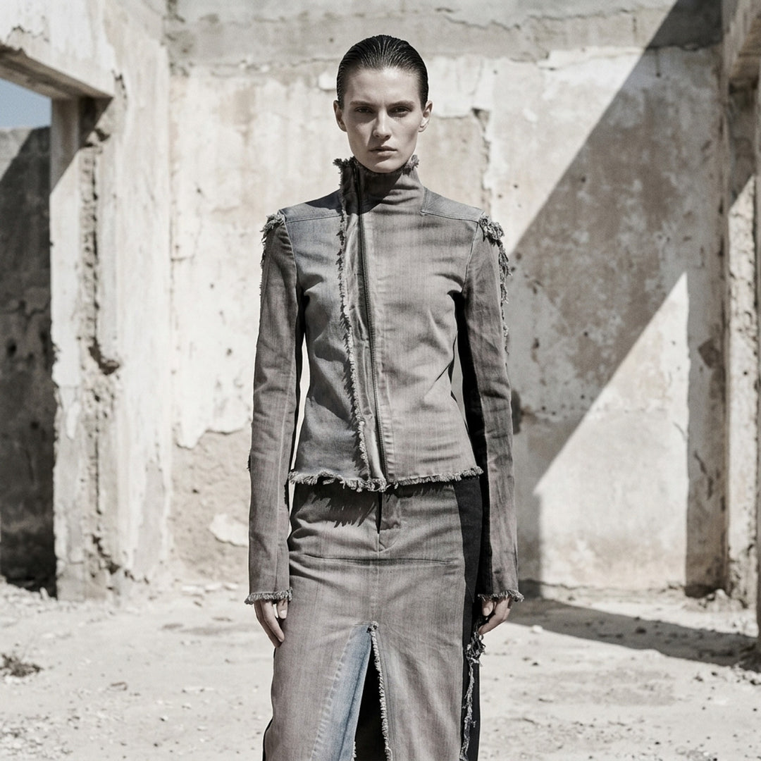 Gary Wash Stretch Denim Jacket | Rick Owens | Club21 - lifestyle
