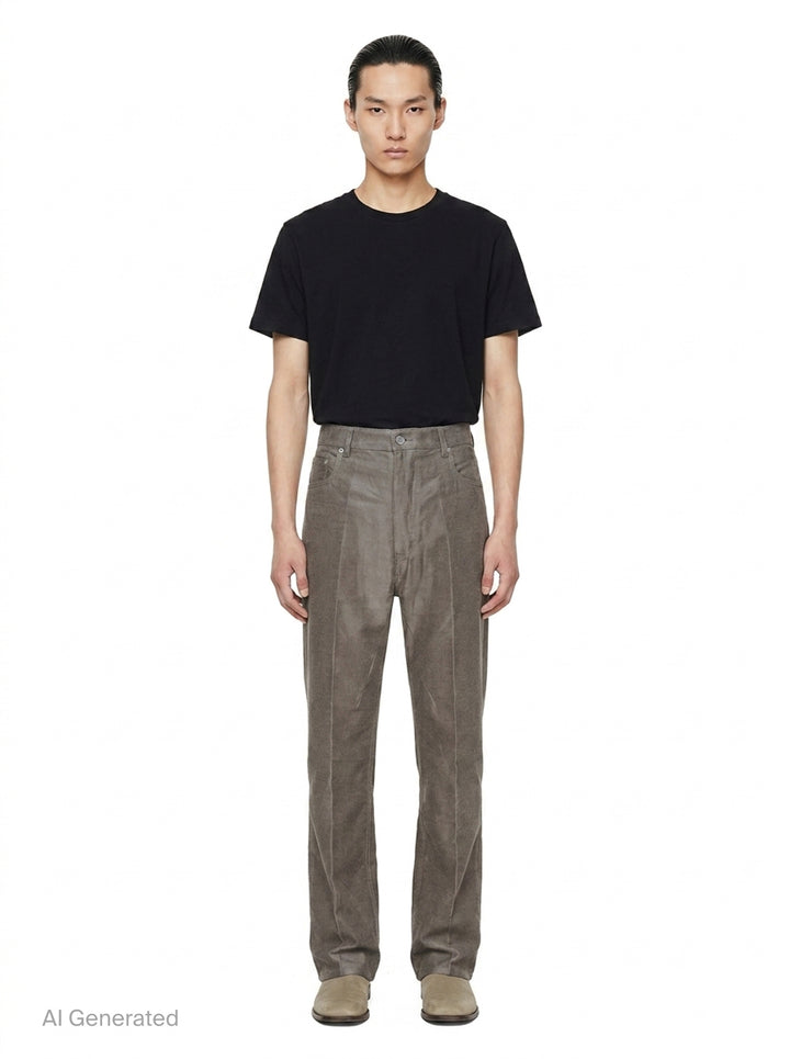 Geth Ramie Moleskin Jeans | Rick Owens | Club21 - front