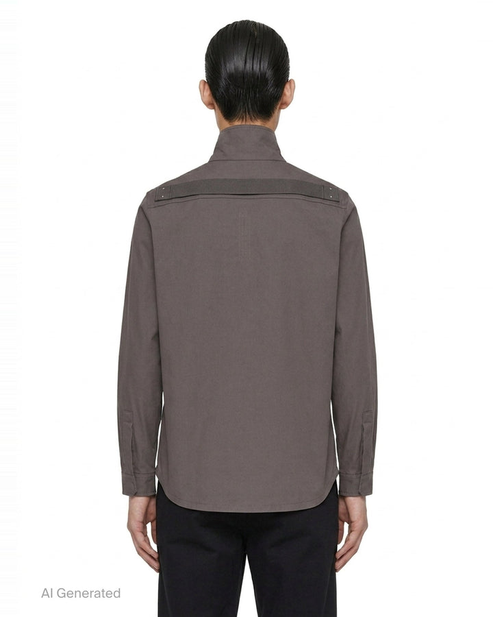 Heavy Poplin Outershirt | Rick Owens | Club21 - back
