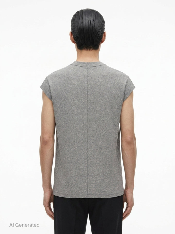 Jumbo Short Sleeve Melange Tee | Rick Owens | Club21 - back