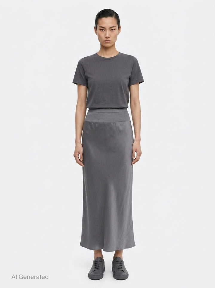 Knee Bias Velvet Skirt | Rick Owens | Club21 - front