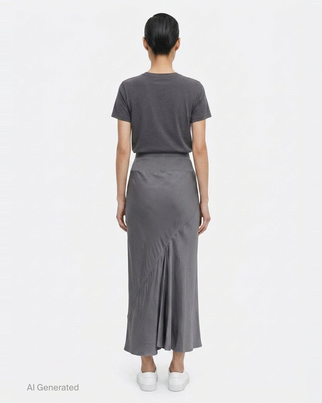 Knee Bias Velvet Skirt | Rick Owens | Club21 - back