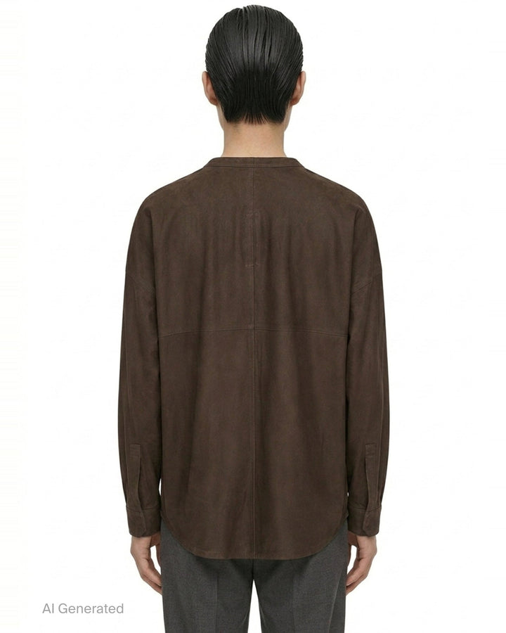 Larry Feather Nappa Shirt | Rick Owens | Club21 - back
