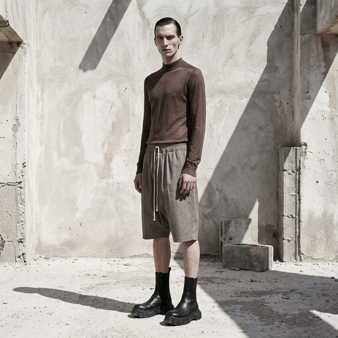 Lupetto Lightweight Mock Neck Sweater | Rick Owens | Club21 - lifestyle