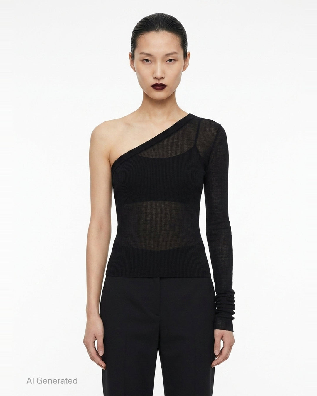 One Shoulder Knit Top | Rick Owens | Club21 - front