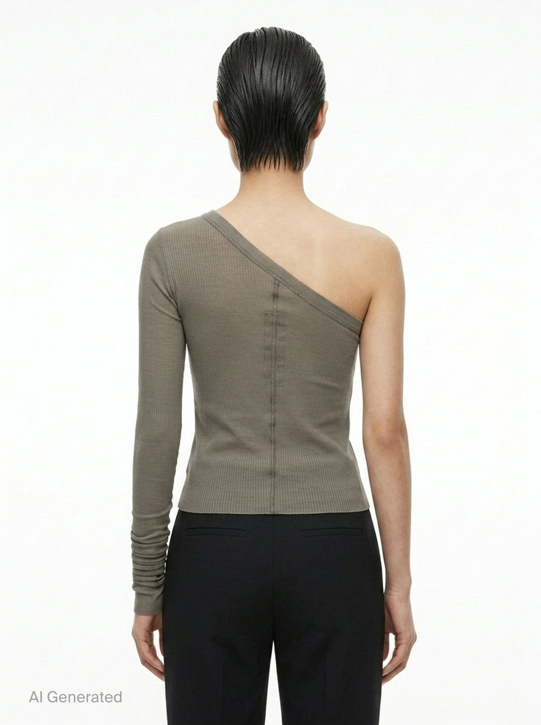 One Shoulder Knit Top | Rick Owens | Club21 - back