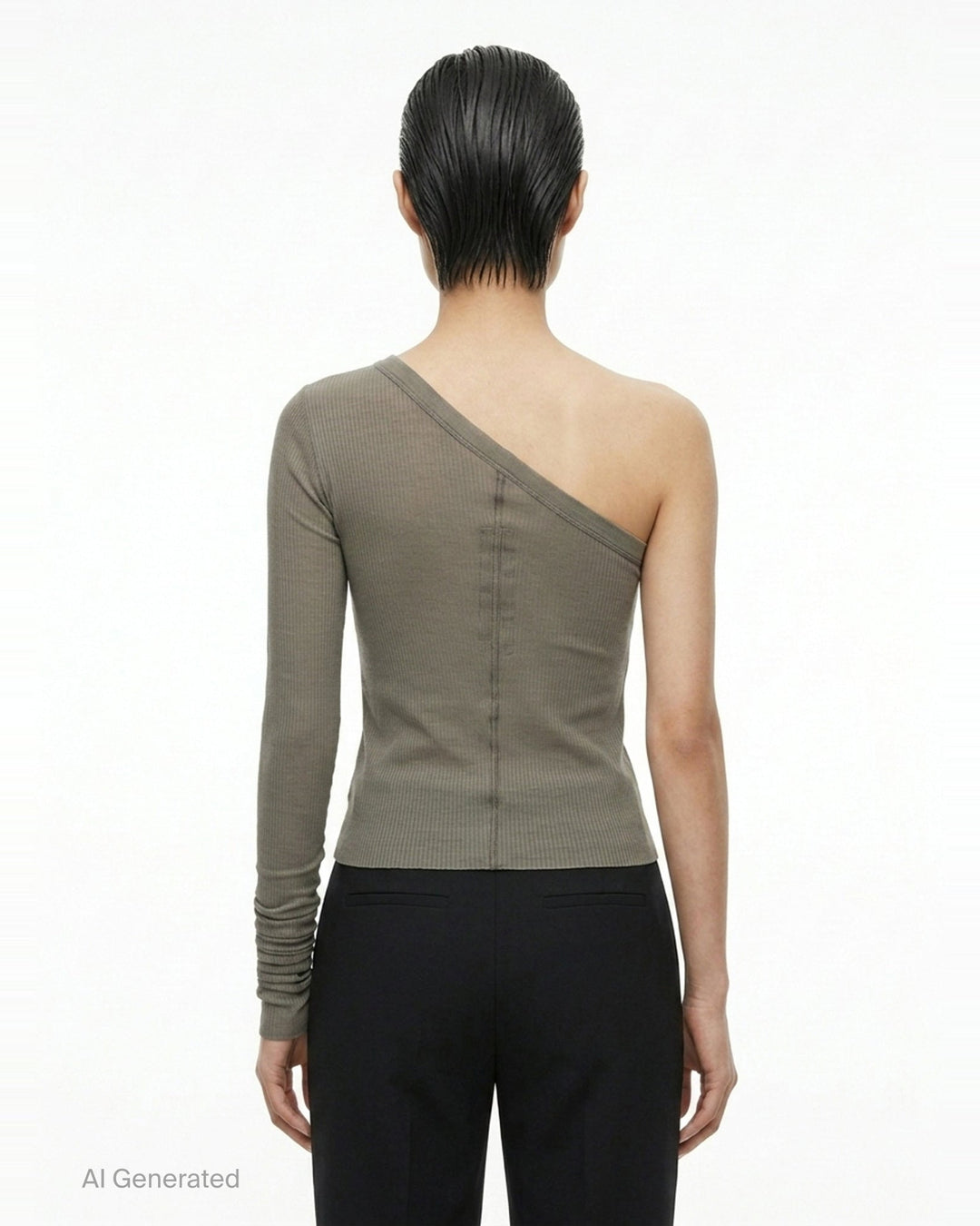 One Shoulder Knit Top | Rick Owens | Club21 - back