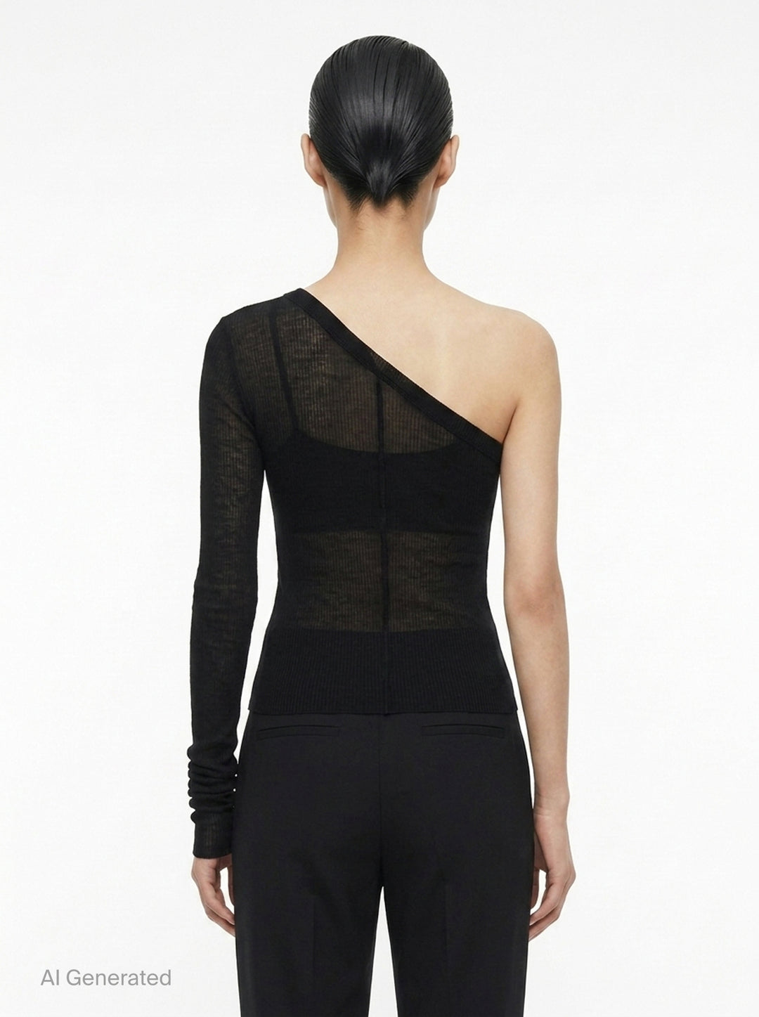 One Shoulder Knit Top | Rick Owens | Club21 - back