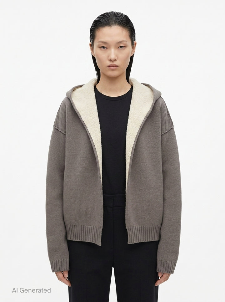 Reversible Wool Hoodie Blouson | Rick Owens | Club21 - front