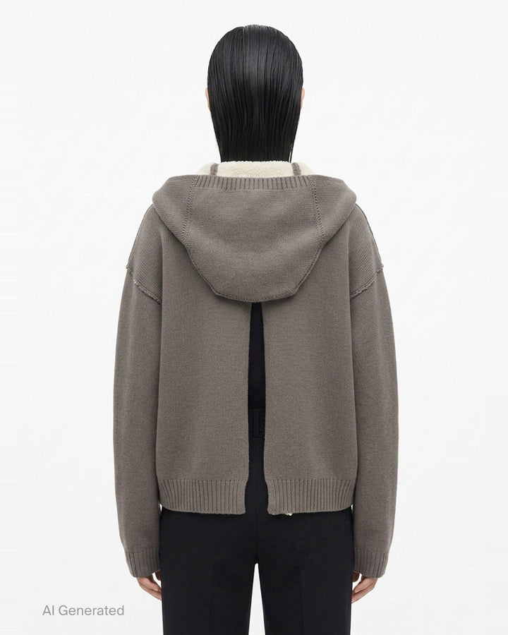 Reversible Wool Hoodie Blouson | Rick Owens | Club21 - back