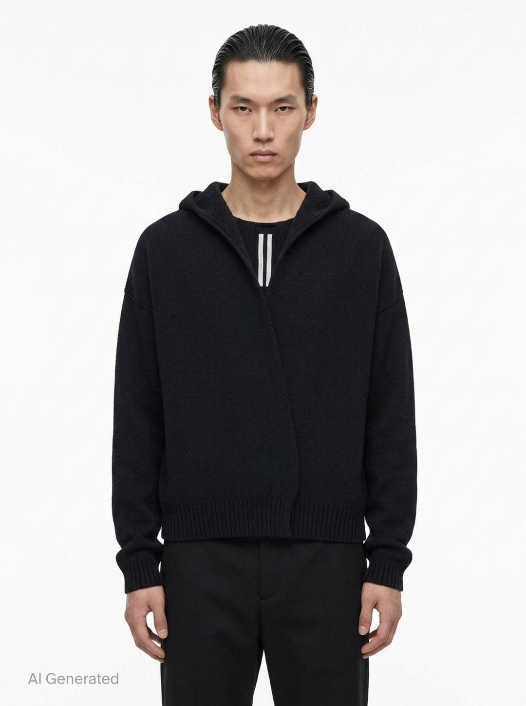 Reversible Wool Hoodie Robe | Rick Owens | Club21 - front