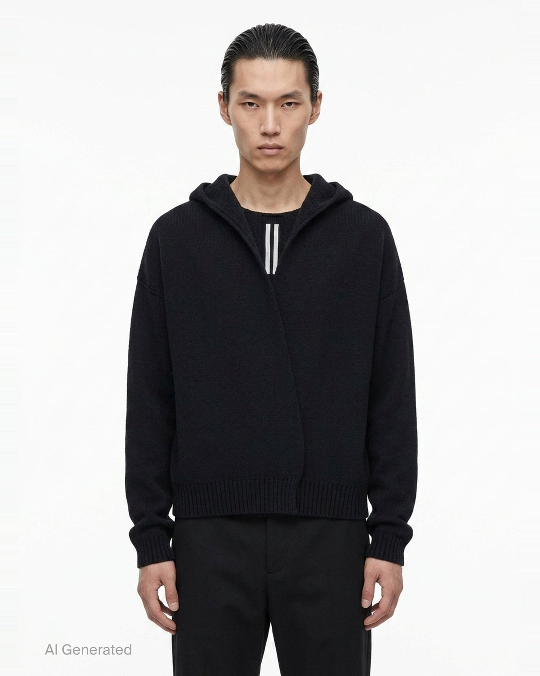 Reversible Wool Hoodie Robe | Rick Owens | Club21 - front