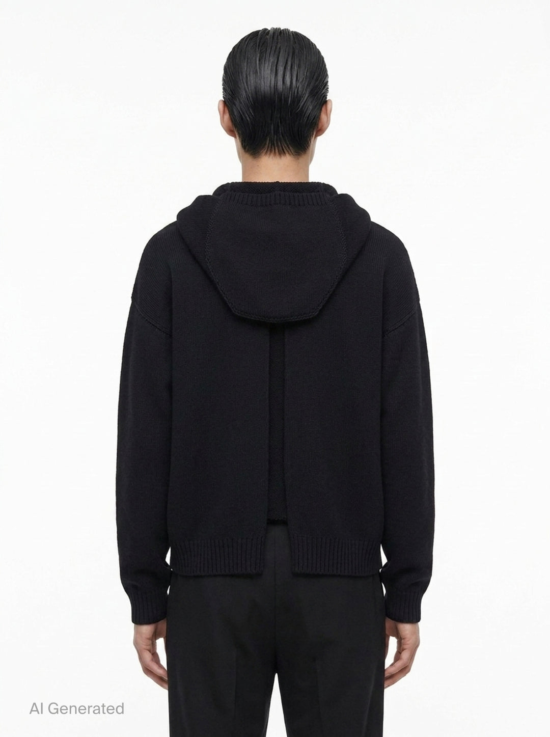 Reversible Wool Hoodie Robe | Rick Owens | Club21 - back