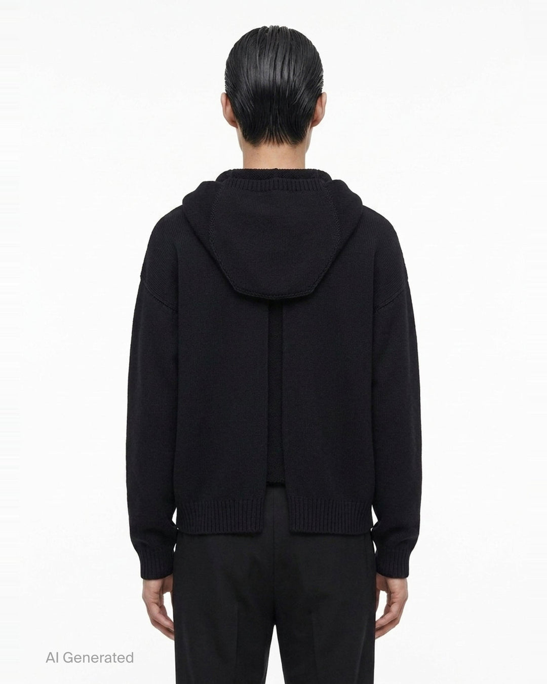 Reversible Wool Hoodie Robe | Rick Owens | Club21 - back