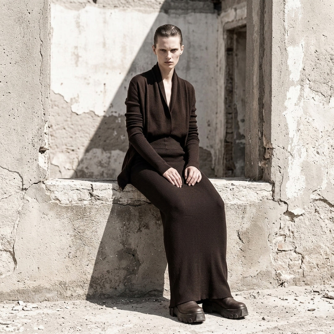 Ribbed Knit Maxi Skirt | Rick Owens | Club21 - lifestyle