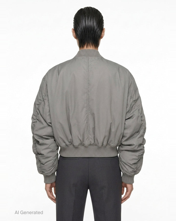 Secchia Flight Cotton Nylon Blouson | Rick Owens | Club21 - back