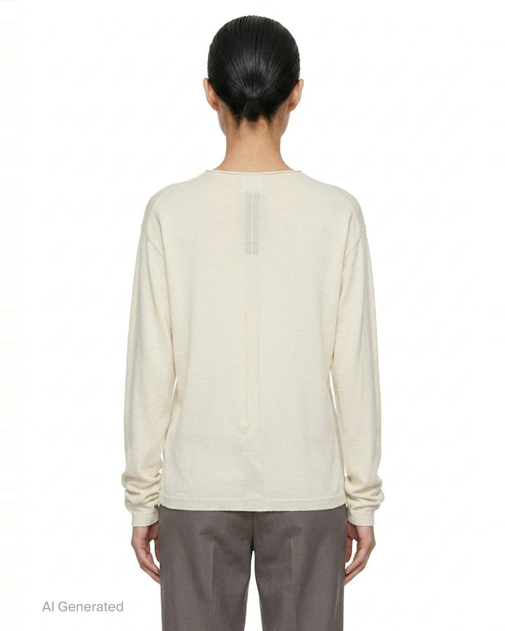 Slashed Pull Sweater | Rick Owens | Club21 - back