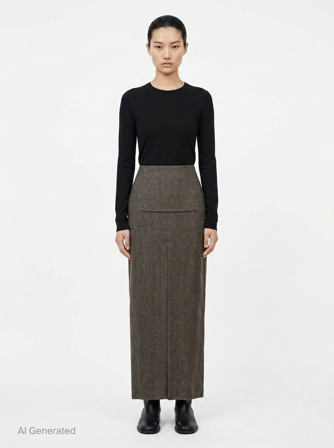 Sliced Maxi Skirt | Rick Owens | Club21 - front