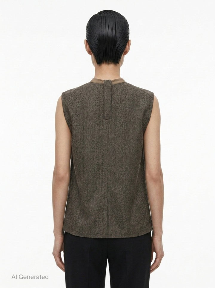 Subhuman Draped Woven Top | Rick Owens | Club21 - back