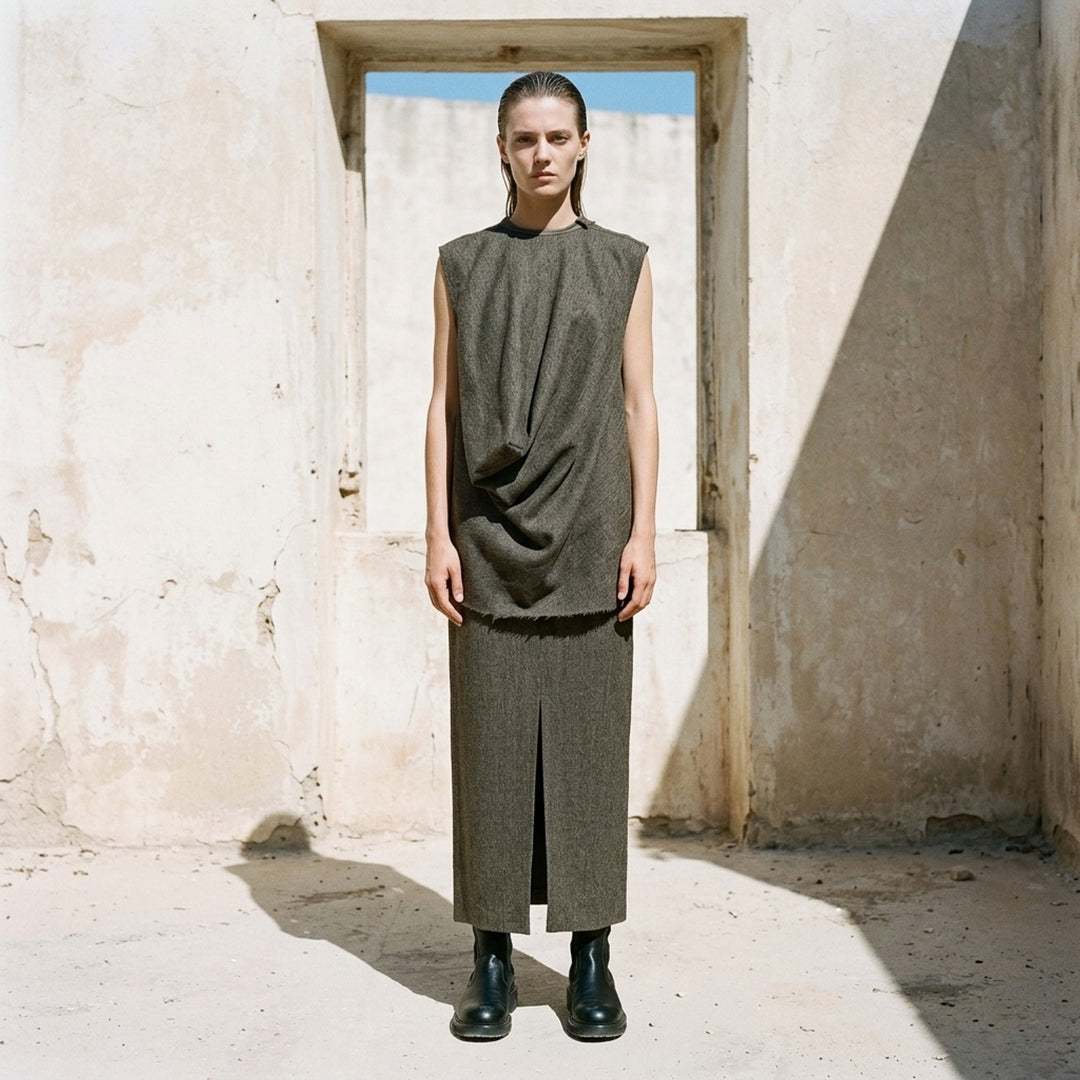 Subhuman Draped Woven Top | Rick Owens | Club21 - lifestyle