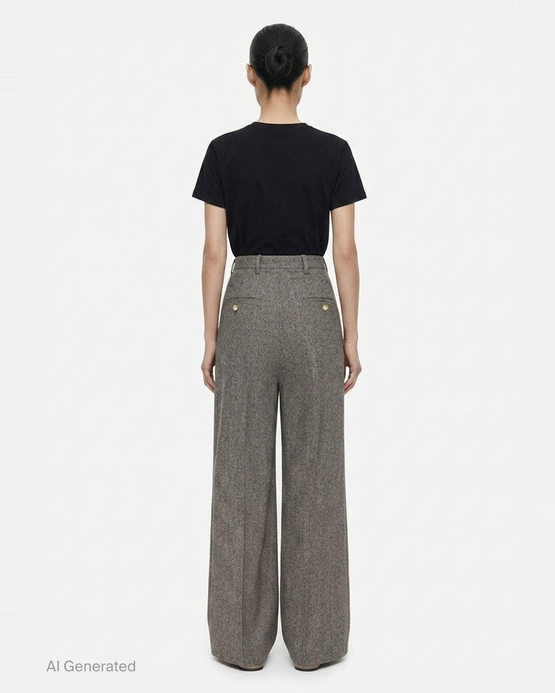 Wide Tailored Bishu Wool Pants | Rick Owens | Club21 - back
