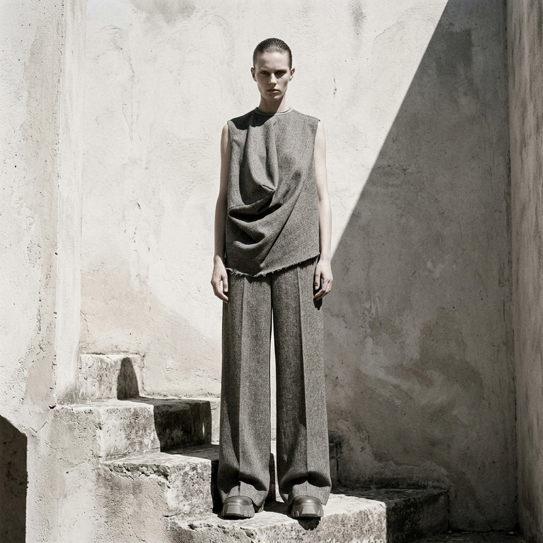 Wide Tailored Bishu Wool Pants | Rick Owens | Club21 - lifestyle
