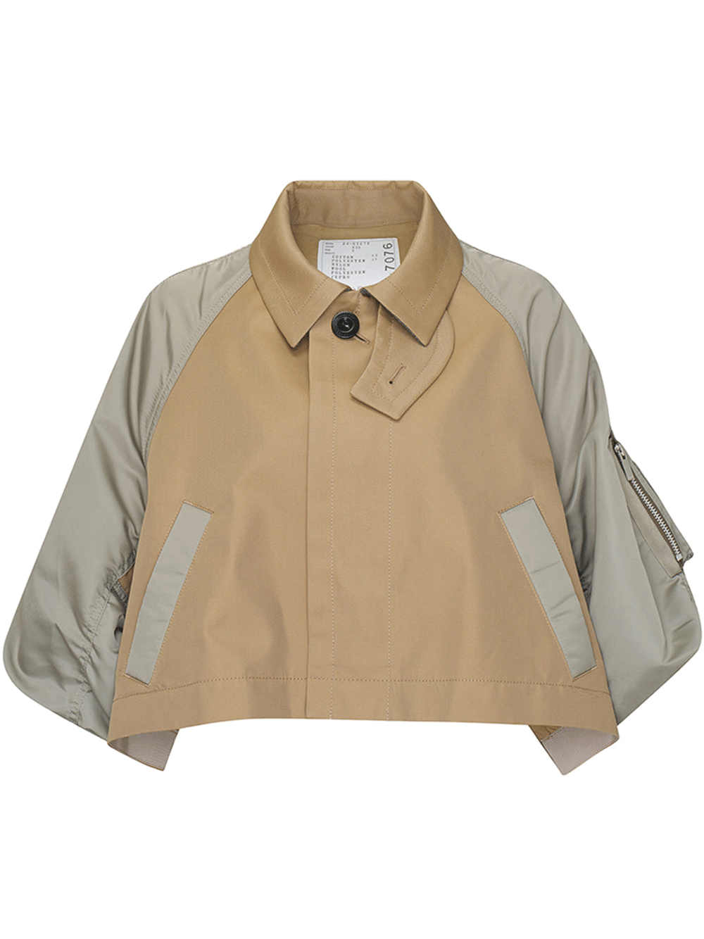 sacai-Cotton-Gabardine-Nylon-Twill-Blouson-Beige-1