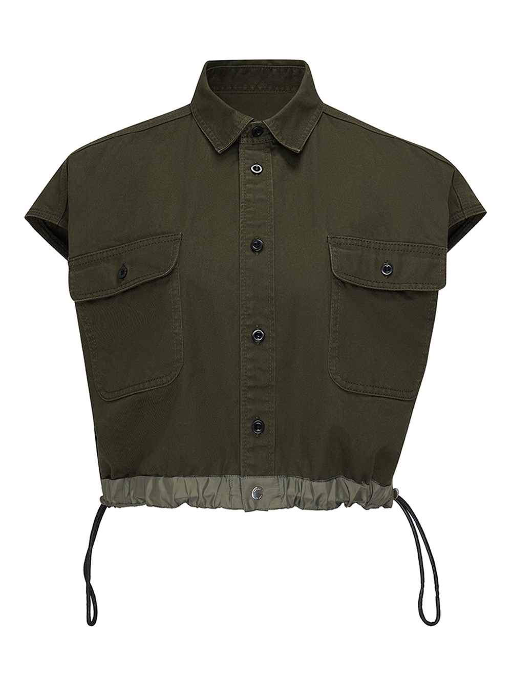 sacai-Denim-Shirt-Khaki-1