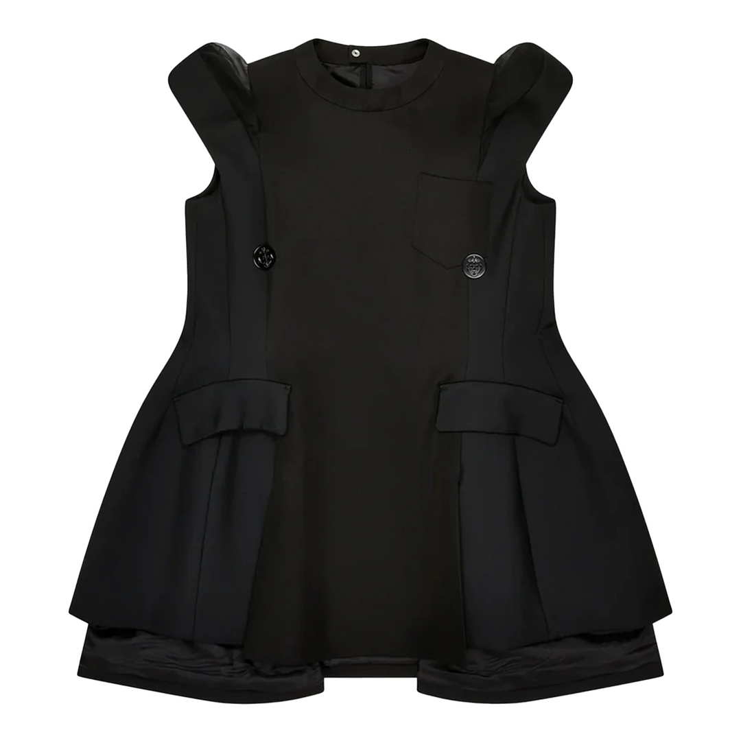 Double-Faced Silk Cotton Dress