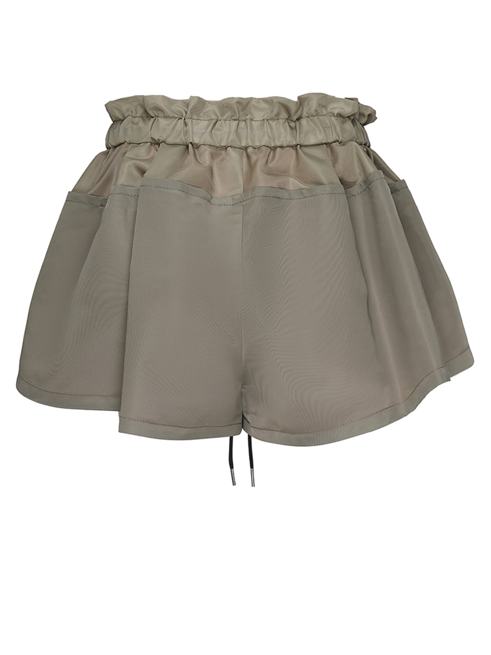 sacai-Nylon-Twill-Shorts-Khaki-2