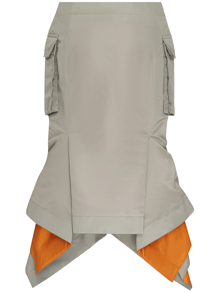 sacai-Nylon-Twill-Skirt-Khaki-2