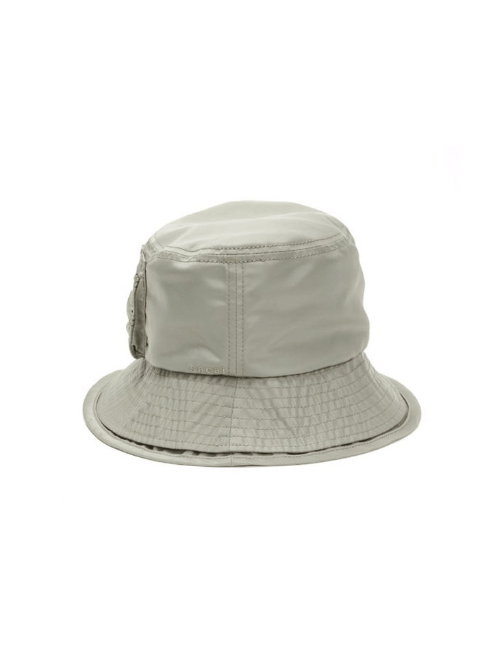 sacai-Pocket-Double-Brim-Hat-Nylon-Women-Khaki-3