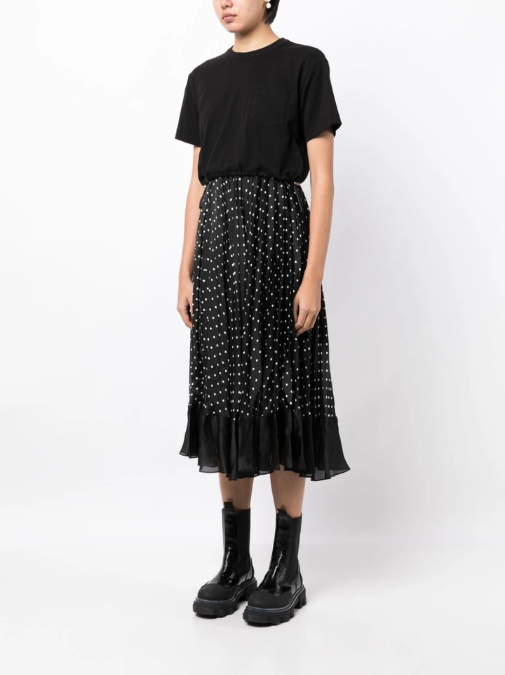 sacai-Polka-Dot-Print-Cotton-Jersey-Dress-Black-3