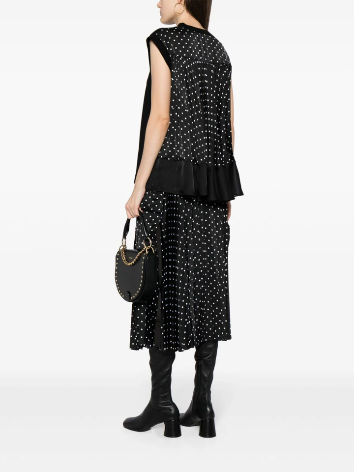 sacai-Polka-Dot-Print-Cotton-Jersey-Tee-Black-2